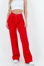 Load image into Gallery viewer, Wide Leg Jeans in Red