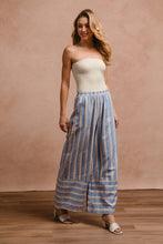 Load image into Gallery viewer, BiBi Striped Wide Leg Pants with Pockets