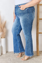 Load image into Gallery viewer, RISEN Plus Size High Rise Ankle Flare Jeans