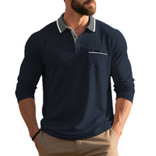 Load image into Gallery viewer, Mens Spring And Autumn Long-sleeved Polo Shirt