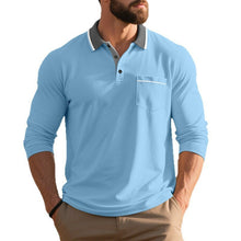 Load image into Gallery viewer, Mens Spring And Autumn Long-sleeved Polo Shirt
