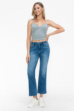 Load image into Gallery viewer, bytos Full Size Cat's Whiskers Mid Rise Ankle Jeans