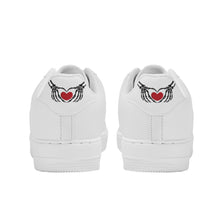 Load image into Gallery viewer, Ti Amo I love you - Exclusive Brand - White - Skeleton Hands with Heart - Low Top Unisex Sneakers
