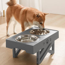 Load image into Gallery viewer, Adjustable Dog Feeder Ti Amo I love you
