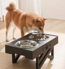 Load image into Gallery viewer, Adjustable Dog Feeder Ti Amo I love you