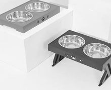 Load image into Gallery viewer, Adjustable Dog Feeder Ti Amo I love you