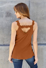 Load image into Gallery viewer, Basic Bae Full Size Lace Detail V-Neck Cutout Cami Ti Amo I love you