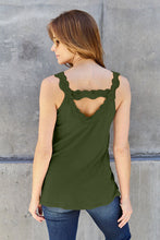 Load image into Gallery viewer, Basic Bae Full Size Lace Detail V-Neck Cutout Cami Ti Amo I love you