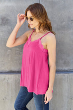 Load image into Gallery viewer, Basic Bae Full Size Lace Trim V-Neck Cami Ti Amo I love you