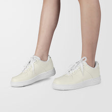 Load image into Gallery viewer, Ti Amo I love you - Exclusive Brand - Buttery White - Skeleton Hands with Heart - Low Top Unisex Sneakers