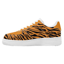 Load image into Gallery viewer, Ti Amo I love you - Exclusive Brand  - Zest & Black Tiger Stripes - Low Top Unisex Sneaker