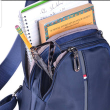 Load image into Gallery viewer, Crossbody Sling Bag PU Leather with Adjustable Strap - Navy Ti Amo I love you