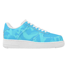 Load image into Gallery viewer, Ti Amo I love you - Exclusive Brand - Aquamarine Blue, Downy, Spray & Malibu Camouflage - Low Top Unisex Sneakers