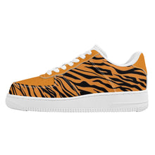 Load image into Gallery viewer, Ti Amo I love you - Exclusive Brand  - Zest & Black Tiger Stripes - Low Top Unisex Sneaker