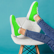 Load image into Gallery viewer, Ti Amo I love you - Exclusive Brand - Florescent Green - Skeleton Hands with Heart - Low Top Unisex Sneakers