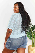 Load image into Gallery viewer, Double Take Ribbed Trim Round Neck Knit Top Ti Amo I love you