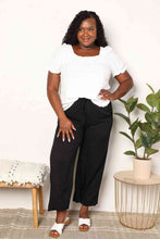 Load image into Gallery viewer, Double Take Swiss Dot Puff Sleeve Square Neck Blouse Ti Amo I love you