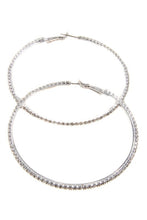 Load image into Gallery viewer, Rhinestone Hoop Earrings
