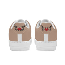 Load image into Gallery viewer, Ti Amo I love you - Exclusive Brand - Pale Taupe - Skeleton Hands with Heart - Low Top Unisex Sneakers