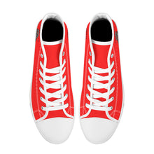 Load image into Gallery viewer, Ti Amo I love you - Exclusive Brand - Red - Mama Skeleton - CREEP IT REAL - High-Top Canvas Shoes - White Soles
