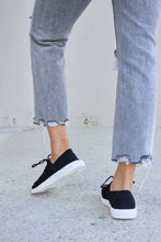 Load image into Gallery viewer, Forever Link Flat Round Toe Lace-Up Sneakers Ti Amo I love you