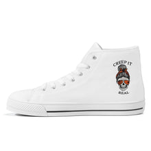 Load image into Gallery viewer, Ti Amo I love you - Exclusive Brand - White - Mama Skeleton - CREEP IT REAL - High-Top Canvas Shoes - White Soles
