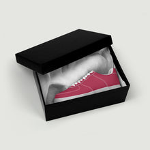 Load image into Gallery viewer, Ti Amo I love you - Exclusive Brand - Viva Magenta - Single White Heart - Low Top Unisex Sneakers