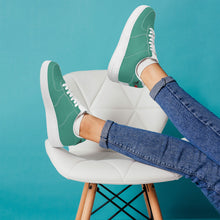 Load image into Gallery viewer, Ti Amo I love you - Exclusive Brand - Faded Jade - Skeleton Hands with Heart - Low Top Unisex Sneakers