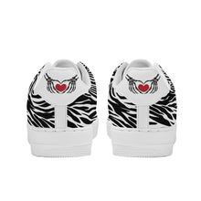 Load image into Gallery viewer, Ti Amo I love you - Exclusive Brand - Black & White - Zebra - Low Top Unisex Sneakers
