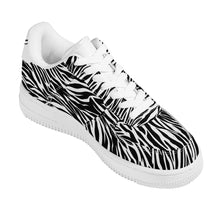 Load image into Gallery viewer, Ti Amo I love you - Exclusive Brand - Black & White - Zebra - Low Top Unisex Sneakers