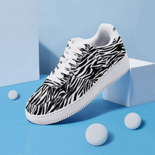 Load image into Gallery viewer, Ti Amo I love you - Exclusive Brand - Black & White - Zebra - Low Top Unisex Sneakers