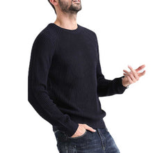 Load image into Gallery viewer, Mens Fashion Round Neck Knit Long Sleeve Pullover Sweater Ti Amo I love you