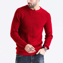 Load image into Gallery viewer, Mens Fashion Round Neck Knit Long Sleeve Pullover Sweater Ti Amo I love you