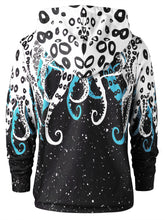 Load image into Gallery viewer, Mens Octopus Print Drawstring Neck Hoodie Ti Amo I love you