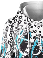 Load image into Gallery viewer, Mens Octopus Print Drawstring Neck Hoodie Ti Amo I love you