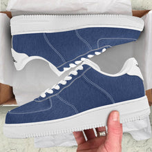 Load image into Gallery viewer, Ti Amo I love you - Exclusive Brand - Muted Dusty Blue - Skeleton Hands with Heart - Low Top Unisex Sneakers