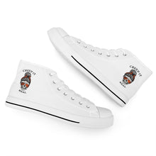 Load image into Gallery viewer, Ti Amo I love you - Exclusive Brand - White - Mama Skeleton - CREEP IT REAL - High-Top Canvas Shoes - White Soles