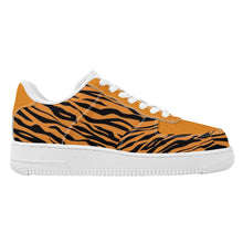 Load image into Gallery viewer, Ti Amo I love you - Exclusive Brand  - Zest & Black Tiger Stripes - Low Top Unisex Sneaker