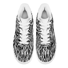 Load image into Gallery viewer, Ti Amo I love you - Exclusive Brand - Black & White - Zebra - Low Top Unisex Sneakers