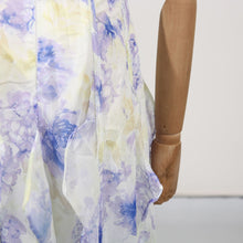 Load image into Gallery viewer, Womens Fairy Floral Tube Top Waist Controlled Formal Summer Printed Ruffled Dress