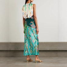 Load image into Gallery viewer, Womens Summer Casual Sleeveless Satin Twist Maxi Dress