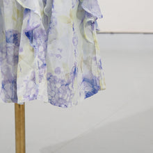 Load image into Gallery viewer, Womens Fairy Floral Tube Top Waist Controlled Formal Summer Printed Ruffled Dress