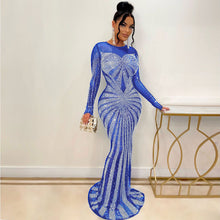Load image into Gallery viewer, Womens Rhinestone Mop Nightclub Dress