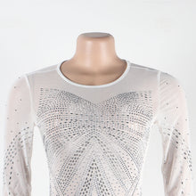 Load image into Gallery viewer, Womens Rhinestone Mop Nightclub Dress