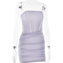 Load image into Gallery viewer, Tube Top off Neck Fashionable Sexy Night Club Backless Hip Dress