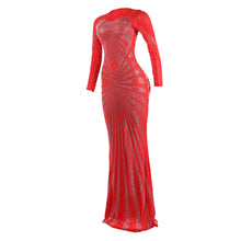 Load image into Gallery viewer, Womens Rhinestone Mop Nightclub Dress