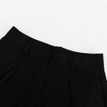 Load image into Gallery viewer, 2pc Set - Spring Summer Black Bandeau Top High Waist Wide Leg Pants