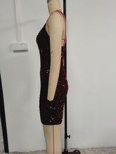 Load image into Gallery viewer, Sexy Sheath Dress Sequin Camouflage Tight Dress