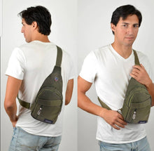 Load image into Gallery viewer, Olive Crossbody Sling Bag - Green Ti Amo I love you