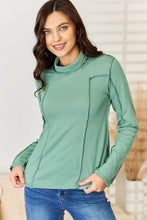 Load image into Gallery viewer, POL Exposed Seam Long Sleeve Knit Top Ti Amo I love you